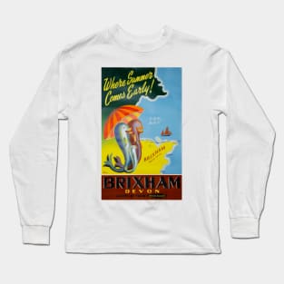 Vintage Travel - Brixham Long Sleeve T-Shirt